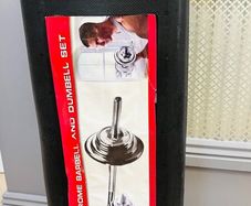Dumbells and bar set
