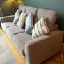 Grey fabric sofa, large, excellent condition Image 2