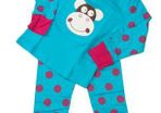 Smiling Monkey Long Sleeved Pajama