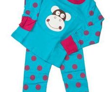 Smiling Monkey Long Sleeved Pajama
