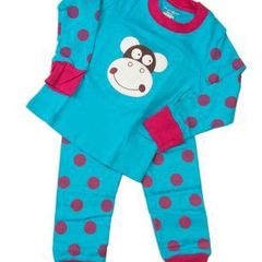 Smiling Monkey Long Sleeved Pajama
