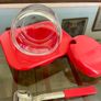 Vintage 1970s VALIRA Retro Parmesan Serving Dish and Spoon Image 6