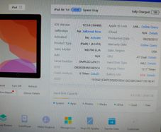 Apple IPAD Air 1st Generation, 32GB, Space Gray, in case with Keyboard, Activation Locked, crack on screen, works fine