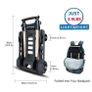 Folding Hand Truck, with Noiseless Wear-Resistant PU Tank Wheels and Adjustable Aluminum Alloy Drawbar Image 3