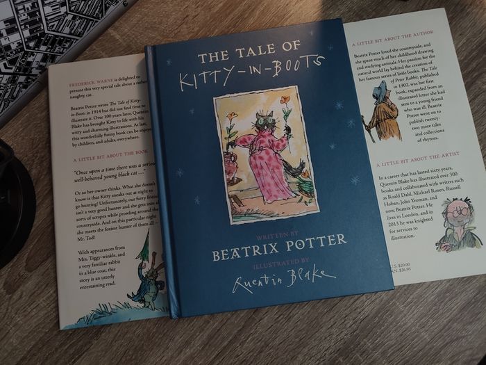 The Tale of Kitty-in-Boots ! by Beatrix Potter ! Hardcover ! WIth Audiobook ! CD ! 2016 ! by Warne !