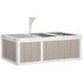 Tortoise enclosure cage for small pet with 2 spaces dim. 91,5L x 61l x 33H cm - pine wood Image 4