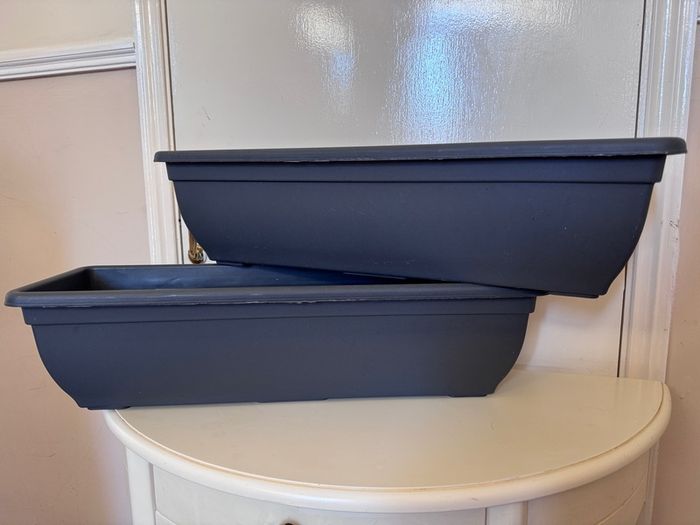 Large 60cm Long Garden Planter Plant Pot Troughs BNWT