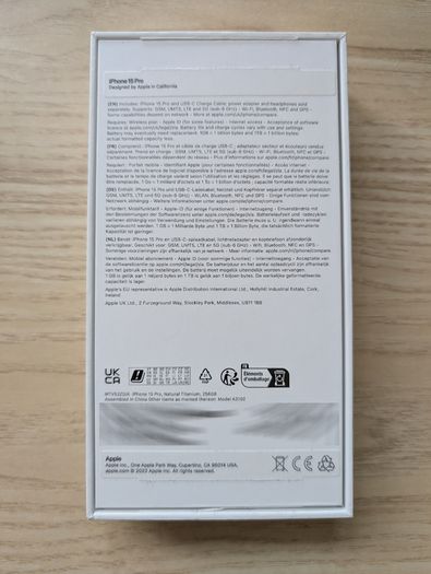 iPhone 15 Pro 256GB Apple Care+ Warranty Unlocked