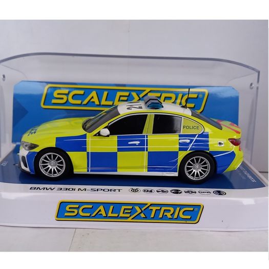 Scalextric BMW 330i Police Slot Car ( C4165 street )