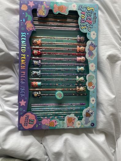 smiggle 21 piece sleepy sprouts scented pencil mega pack