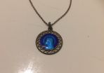Antique Silver Necklace Medal