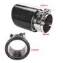 Car Exhaust tip, Carbon Fiber, 74-79mm Image 7