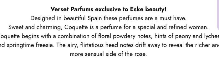 Verset  Perfume