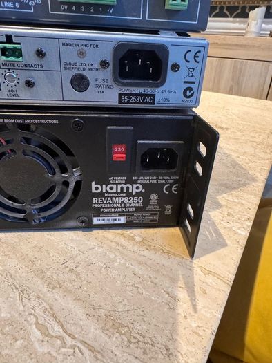 Cloud Mixers x 2 BiAmp 8 channel Amplifier