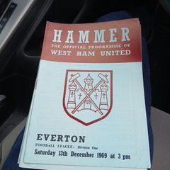 football programmes WEST HAM UTD Home 1969 to '72 25 in total