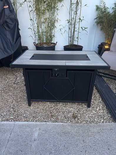 garden gas fire/table