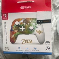 PowerA Enhanced Wireless Controller for Nintendo Switch - Zelda Link Watercolor CIB