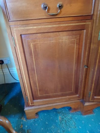 Rossmore solid mahogany breakfront cabinet