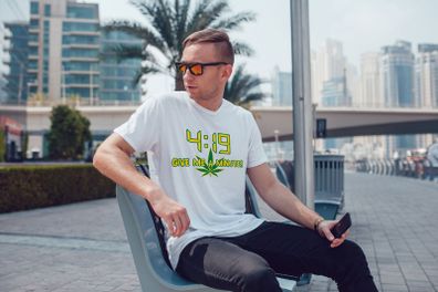 4:19 Give Me A Minute 4:20 Weed Cannabis Ganja Smoke T-shirt Tee Top T-shirt