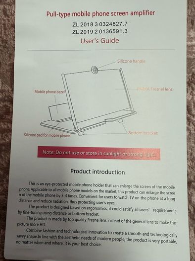 Screen Magnification Stand