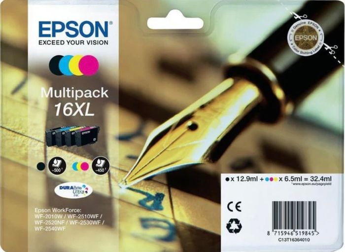 Compatible Epson T16XL (T1636) High Capacity Ink Cartridge Multipack