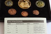 Denmark rare euro Probe essai Trial Prototype 9 Coin Set 2002 Rare