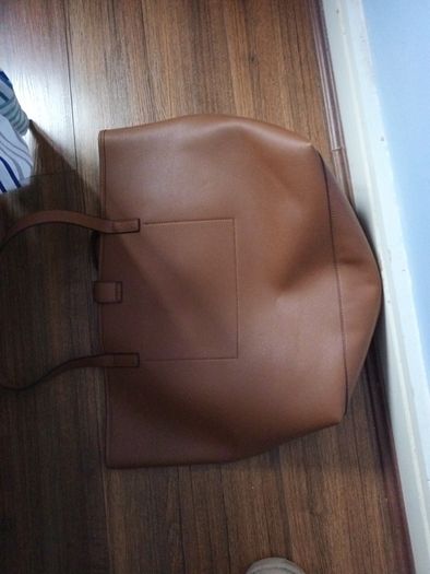 Primark Faux Leather & Material Tote  Bag.