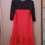 red & black day dress Image 2