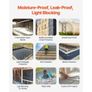 8Mil Plastic Sheeting Roll 6.5 x 164 FT Heavy Duty Polyethylene Grey Image 6