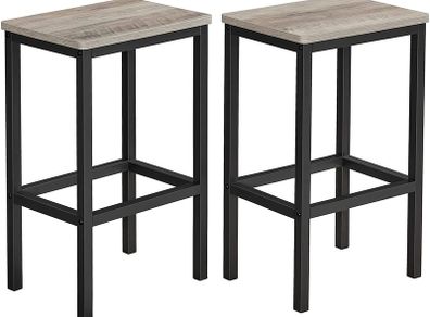 _Set of 2 Bar Stools Kitchen Chairs Kitchen Living Room Dining Room