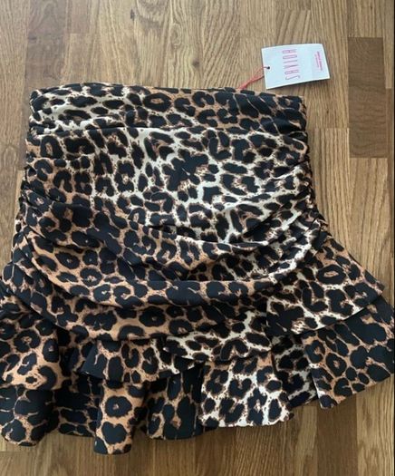 Brand New Savida Leopard Print Skirt Size Small