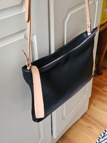 Clark's Black Leather Handbag / Genuine Clark's