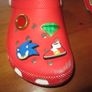 CROCS    sonic the hedgehog    size 5    red Image 2