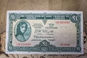 1 Pound Lady Lavery  31/12/58 IRISH NOTE