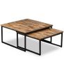Nesting Coffee Table Set 2 Pieces Solid Reclaimed Teak Image 10