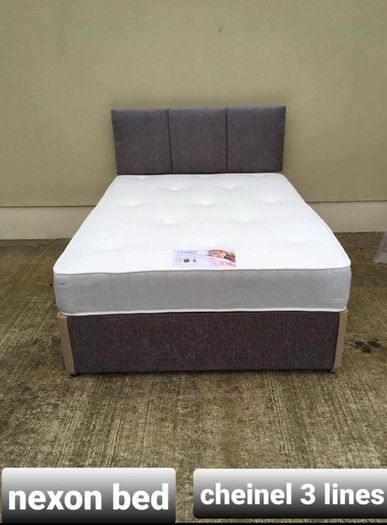 New Stylish Double 4ft, 4ft6, King 5ft And 6ft Superking Sizes Divan Beds Instock. Drawers And Optional Tufted Mattresses Available. Free Delivery