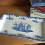 Fabulous Large Antique Blue and White Tray with Moulded Side Handles, by Wedgwood & Co Ltd in the Beautiful "Hague" Pattern Circa 1900-1920 Image 2