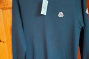 Brand New Navy Moncler Style Sweatshirt Uk6
