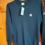 Brand New Navy Moncler Style Sweatshirt Uk6 Image 4