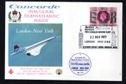 1977 Great Britain Concorde Flight Unaddressed Cover (with approval of British Aircraft Corporation) SST Inaugural Transatlantic Flight. New York to London.