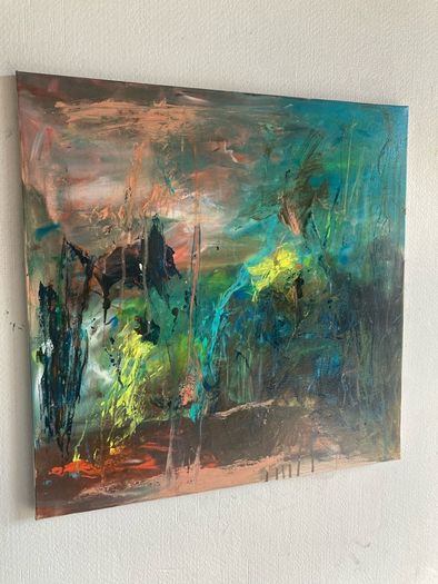 Large Original Abstract Painting Irish abstract art Warm Aesthetic