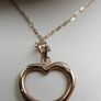 9ct Sold Gold  375 Heart pendant on 18" chain in original box Image 8