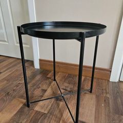 Black Metal Side Table