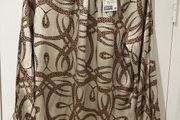 Satin Pattern Blouse BNWT