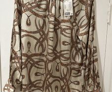Satin Pattern Blouse BNWT