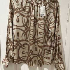Satin Pattern Blouse BNWT