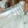 476 - Set of 5 Vintage Clear Glass Cork Screw Top Collectible Decorative Bottles Image 10