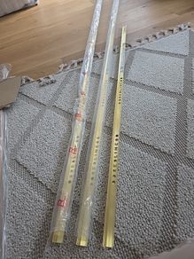 Tiling: Redline Gold 12mm straight Edge Brushed tile edging