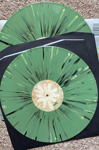 vinyl Officium Triste  The Death Of Gaia  2x green, black and white splatter vinyl