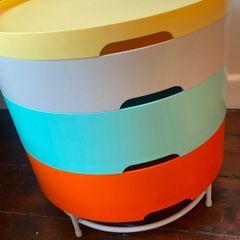 IKEA Vintage Limited Edition PS 2014 Multicolour Plastic Side Table/Kids Storage